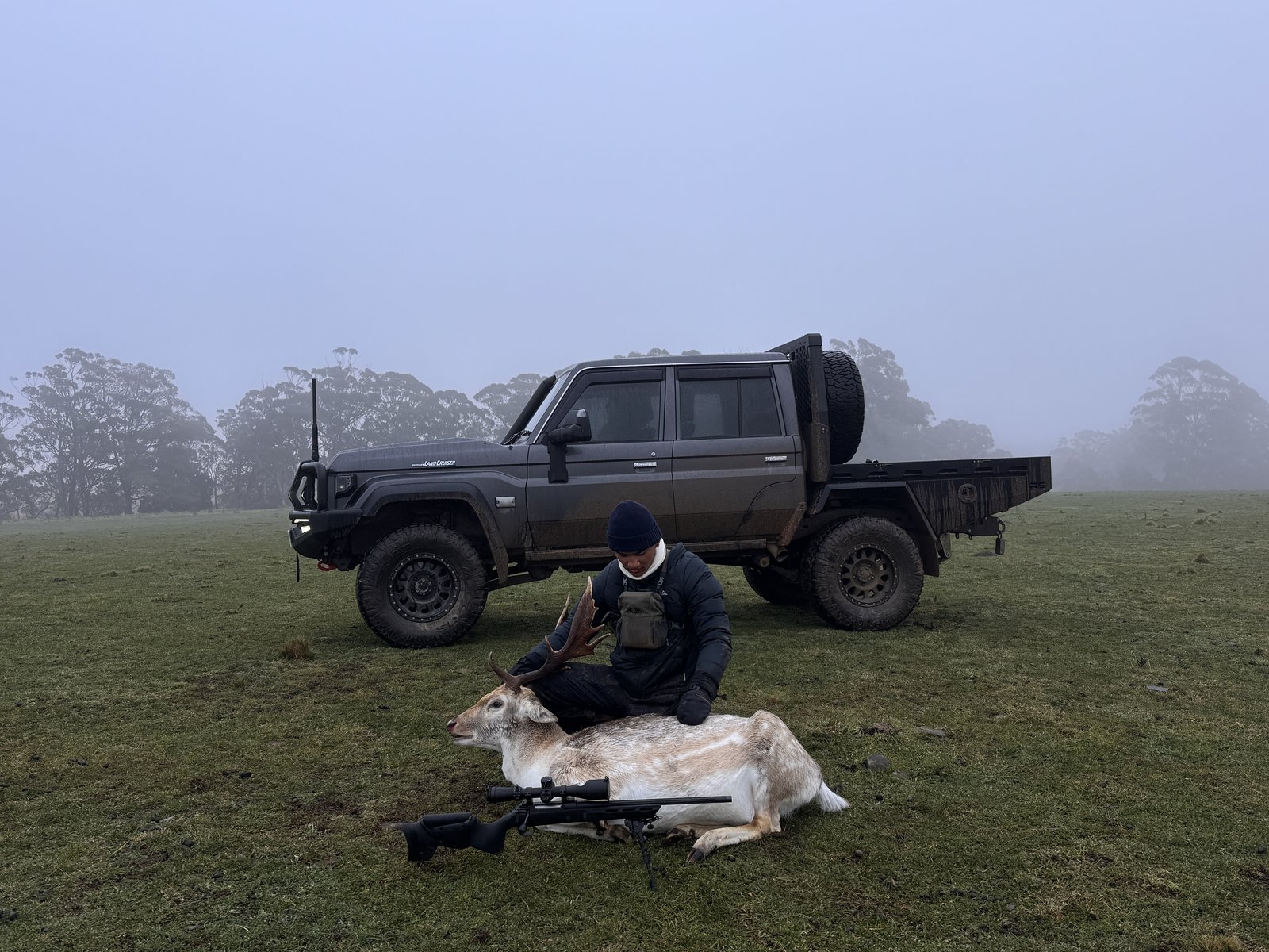 dadoog with a deer harvest next to the 79 Series